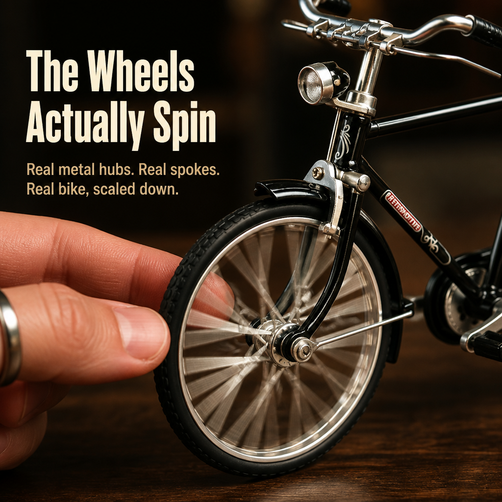 RetroMotive | Assemble a Functional 1:10 Classic Bicycle from 51 Alloy Components | ribuella