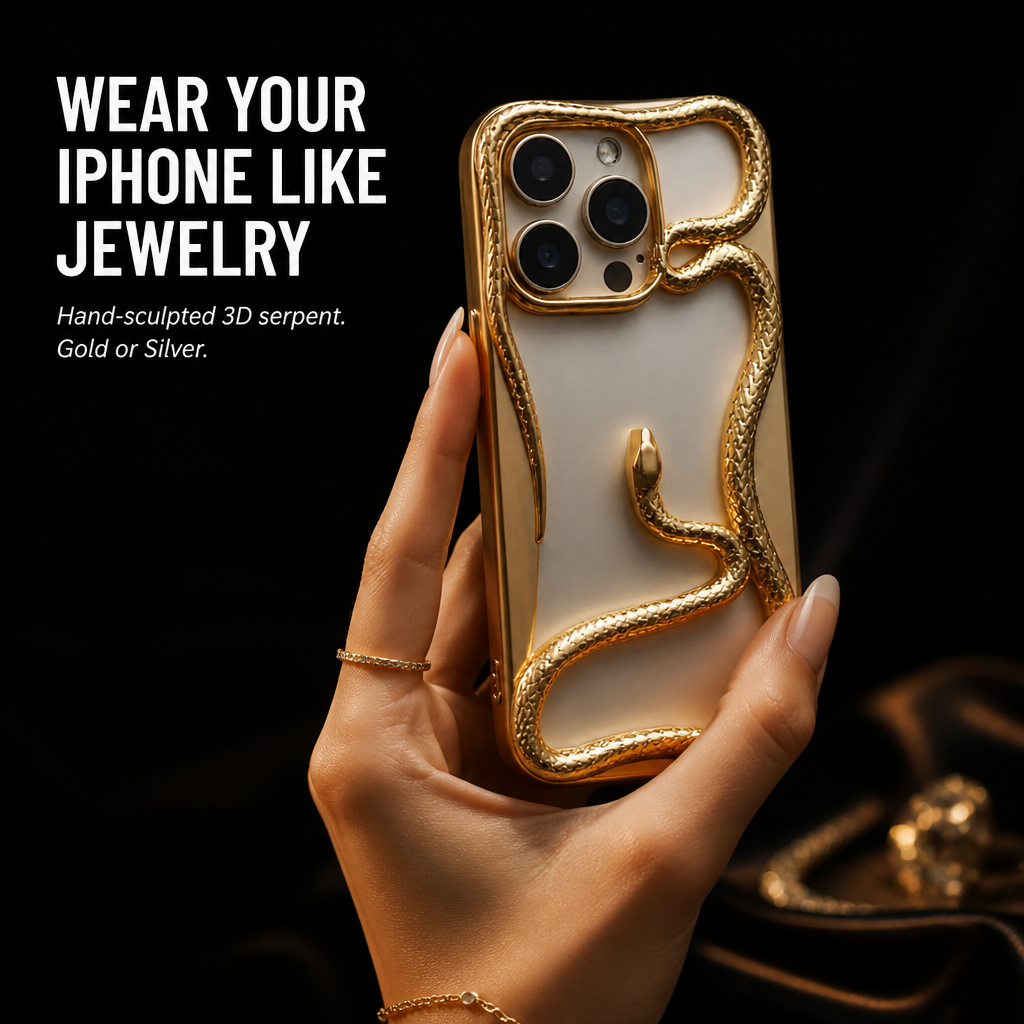 Serpentine Luxe | Bär din iPhone som ett skulpterat smyckesmästerverk | ribuella