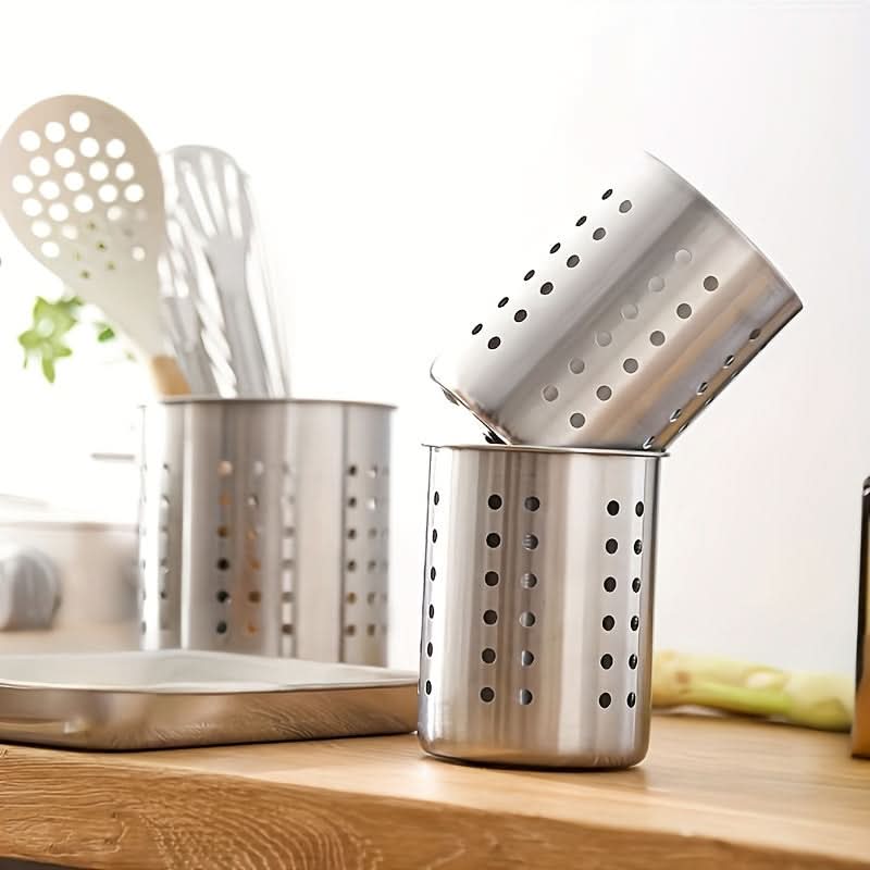 Utensil Holder Cylinder for Organized Kitchen Storage | ribuella