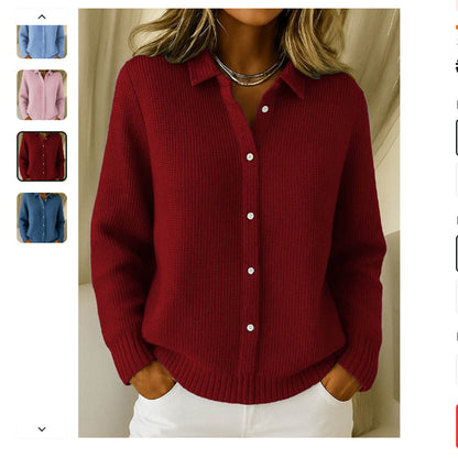 Pull Col Revers Élégant