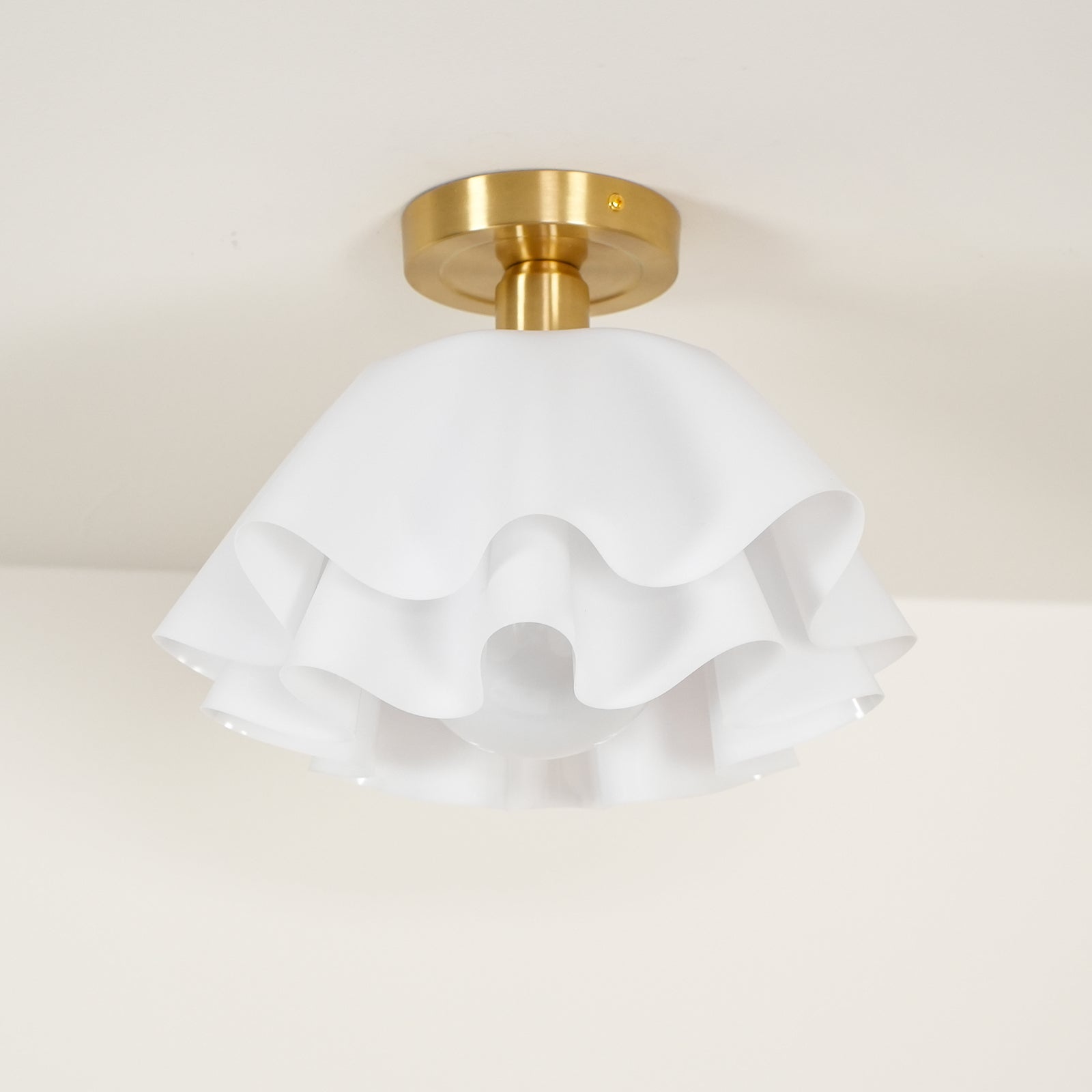 Gailon Contemporary Pleated Drum Ceiling Light Fixture