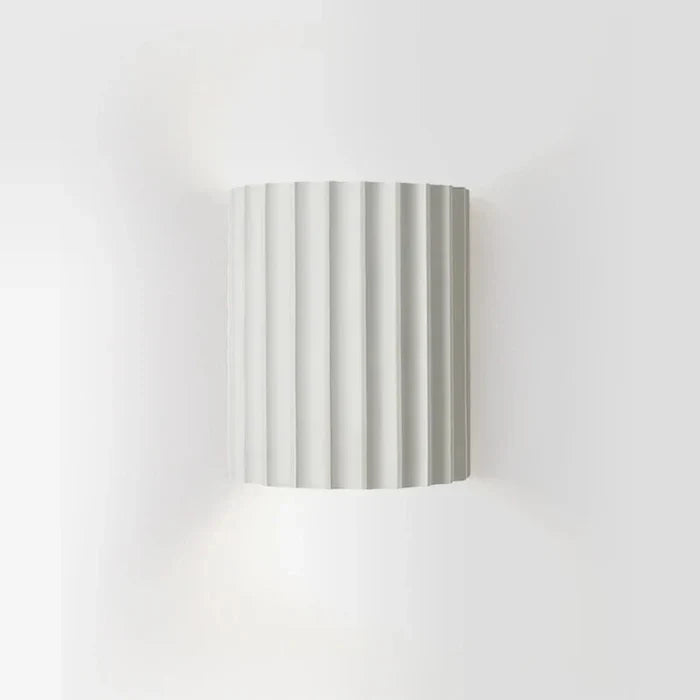 Resin Wall Light with Ribbed Shade – Modern Interior Styling | ribuella