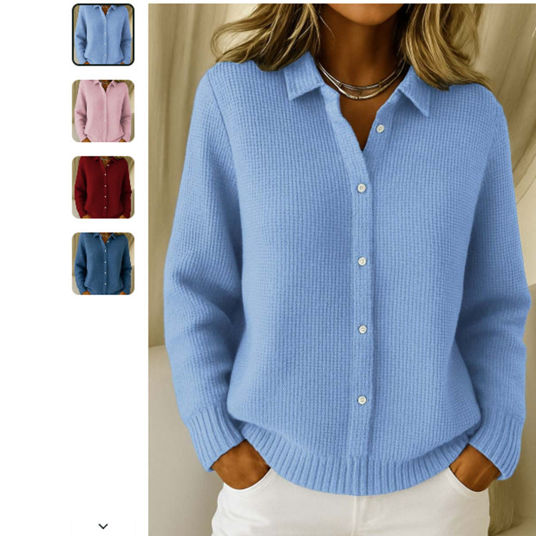 Pull Col Revers Élégant