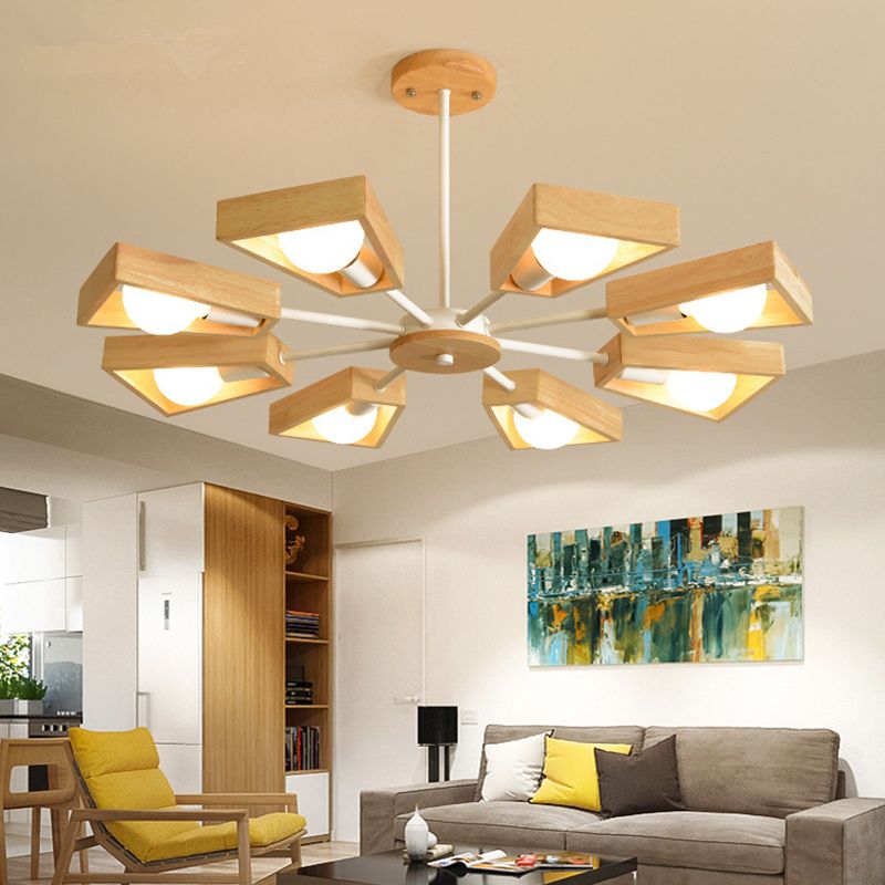 Timber Sputnik Pendant Light Fixture | ribuella