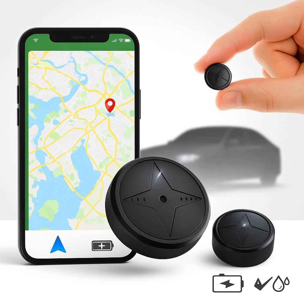 Συμπαγής GPS tracker οχήματος - παρακολούθηση τοποθεσίας σε πραγματικό χρόνο, μαγνητική βάση