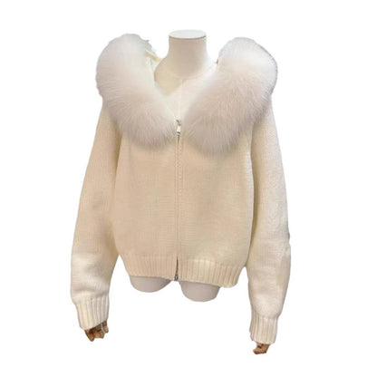 Gilet Capuche Fourrure Premium
