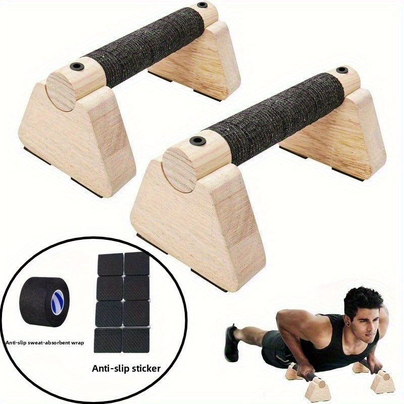 Sturdy Wood Push-Up Bars for Effective Home Workouts | ribuella