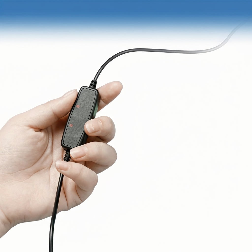 Elektrisk opvarmet håndledsskinne med justerbar støtte og omslagsrem