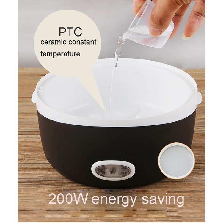 Portable Electric Lunch Box — Stainless Steel Bowls Stackable Bento Food Warmer
