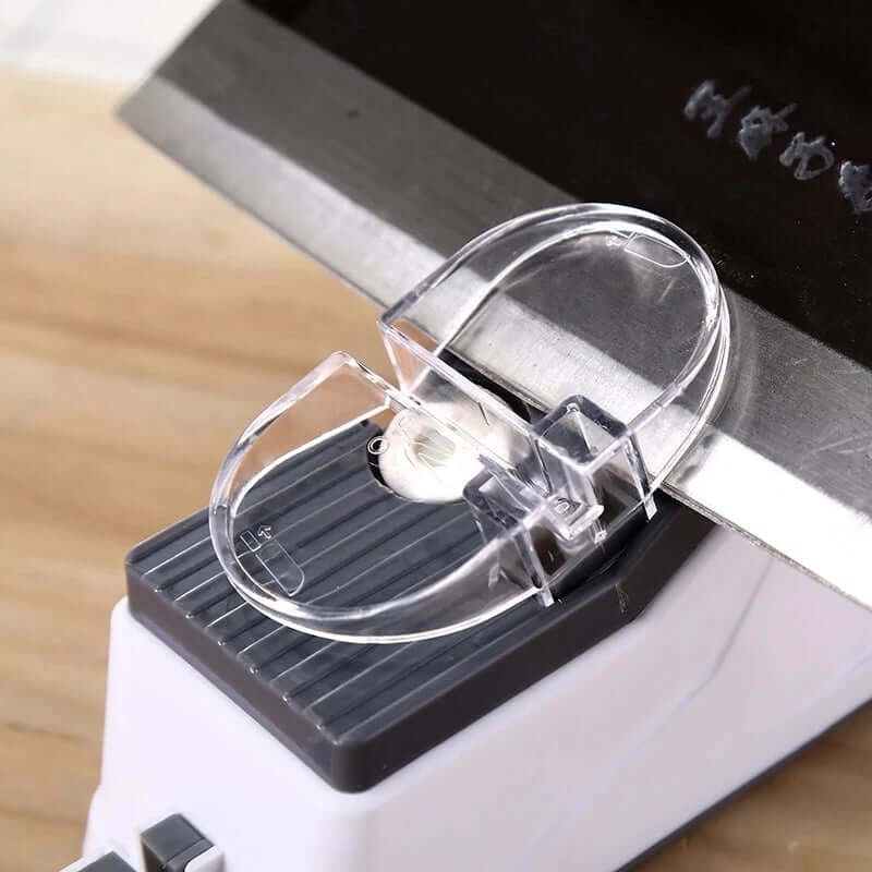 Automata elektromos kés- és ollóélező, USB-s, hordozható, konyhai asztali kivitel