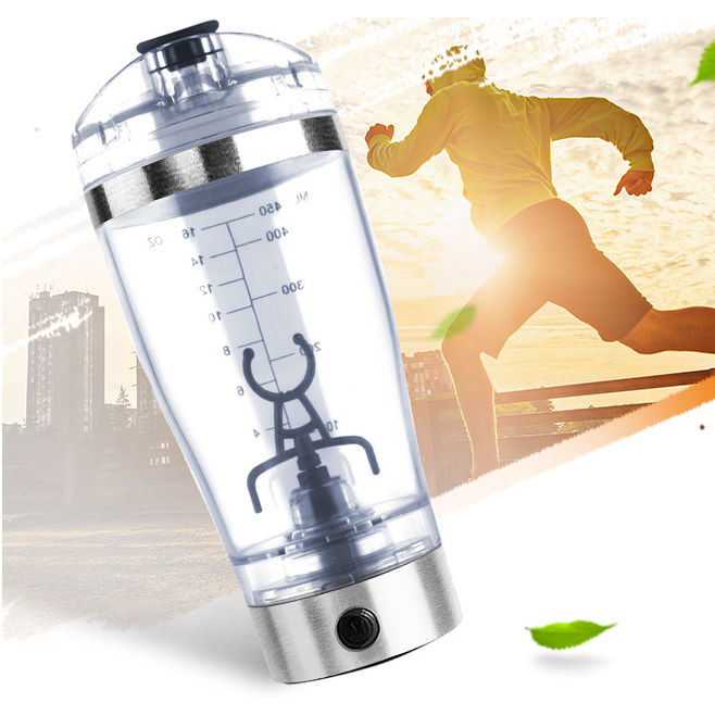 Shaker électrique motorisé pour protéines - Alimenté par USB, mélangeur autonettoyant