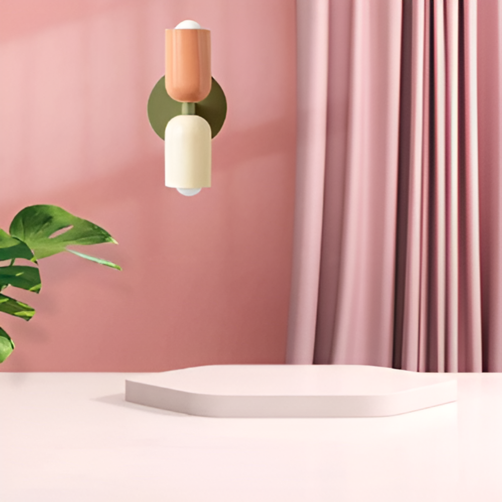 Moderne LED-væglampe med dobbelt lysdesign, slank tovejs accentbelysning