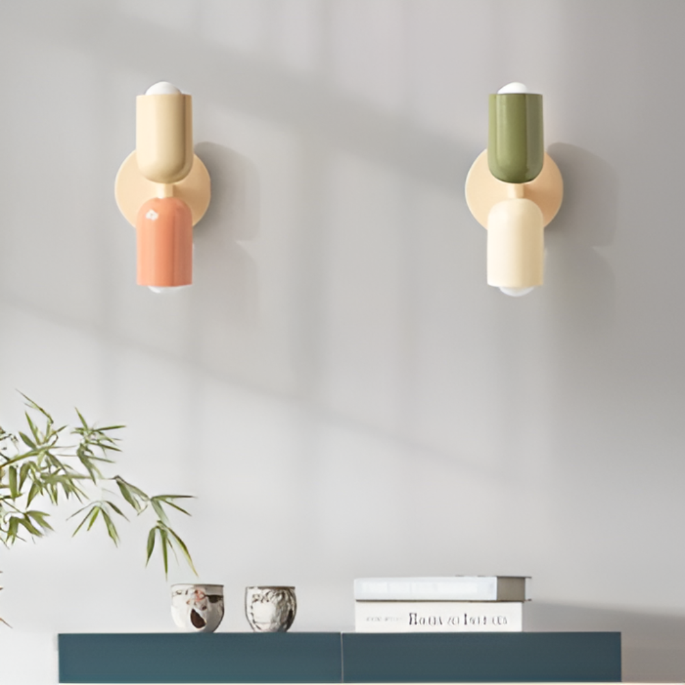 Moderne LED-væglampe med dobbelt lysdesign, slank tovejs accentbelysning