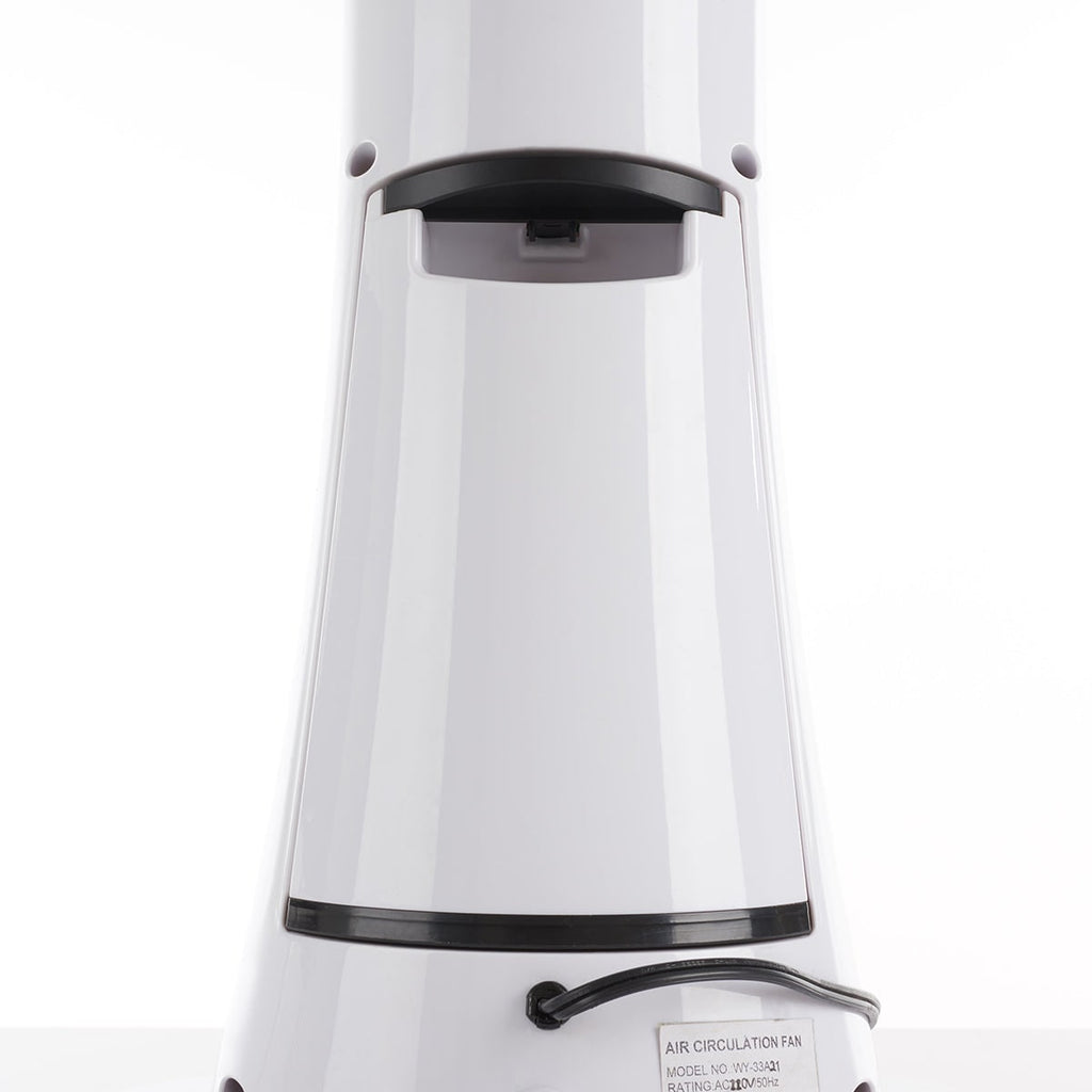 Ventilador nebulizador portátil de pedestal, flujo de aire oscilante, pantalla LED blanca, enfriamiento evaporativo