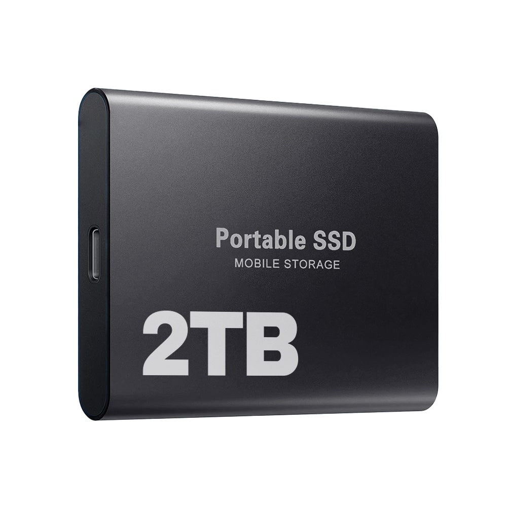 1TBポータブル外付けSSD 高速データ転送 USB-Cインターフェース