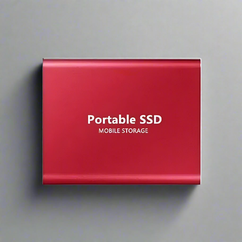 Portable External Solid State Drive - USB-C Cable Included, Compact High-Speed Storage