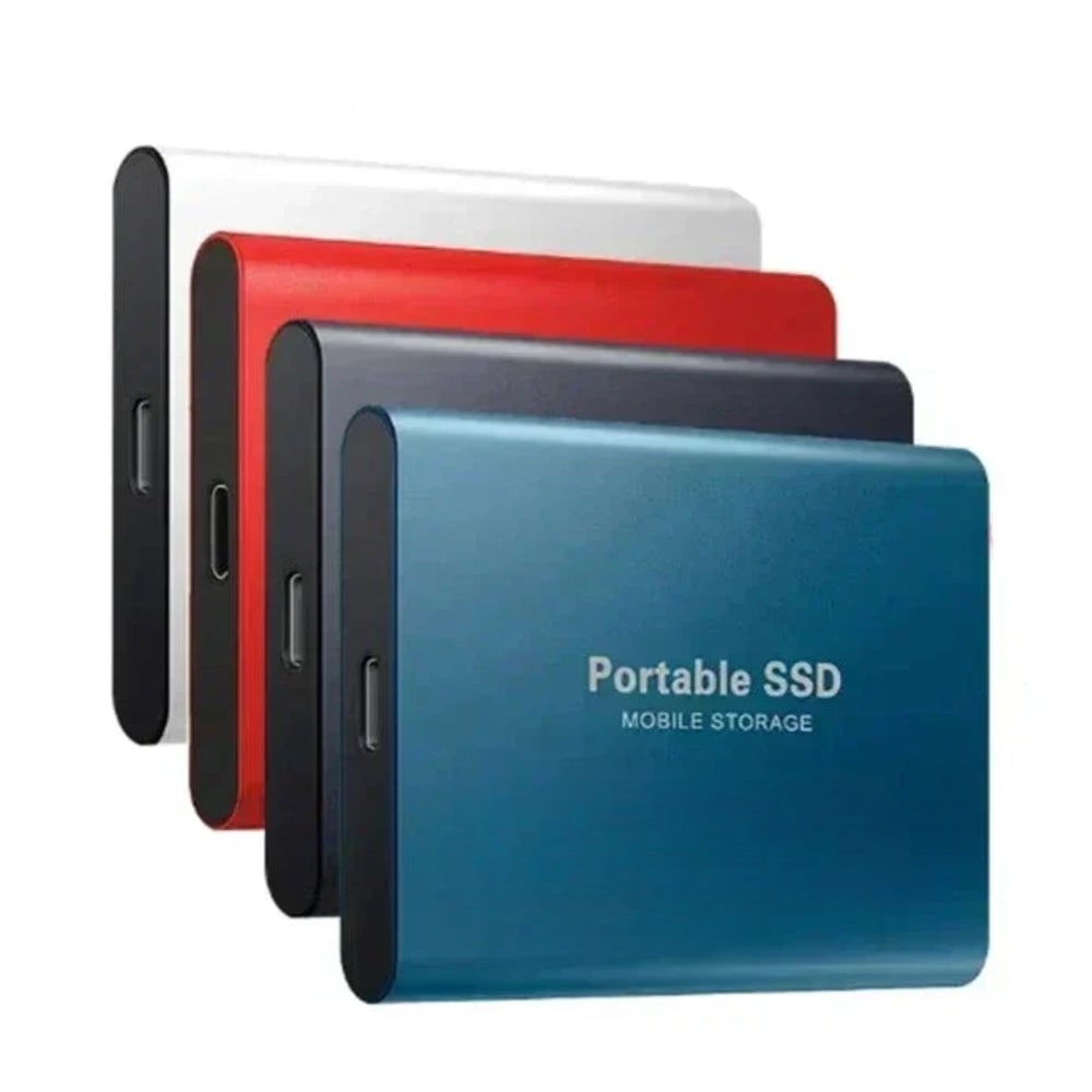 Portable External Solid State Drive - USB-C Cable Included, Compact High-Speed Storage