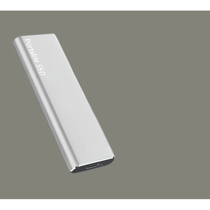 Portable Aluminum Enclosure External Solid State Drive USB-C Connectivity