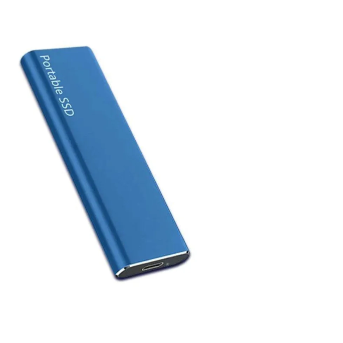 Portable Aluminum Enclosure External Solid State Drive USB-C Connectivity