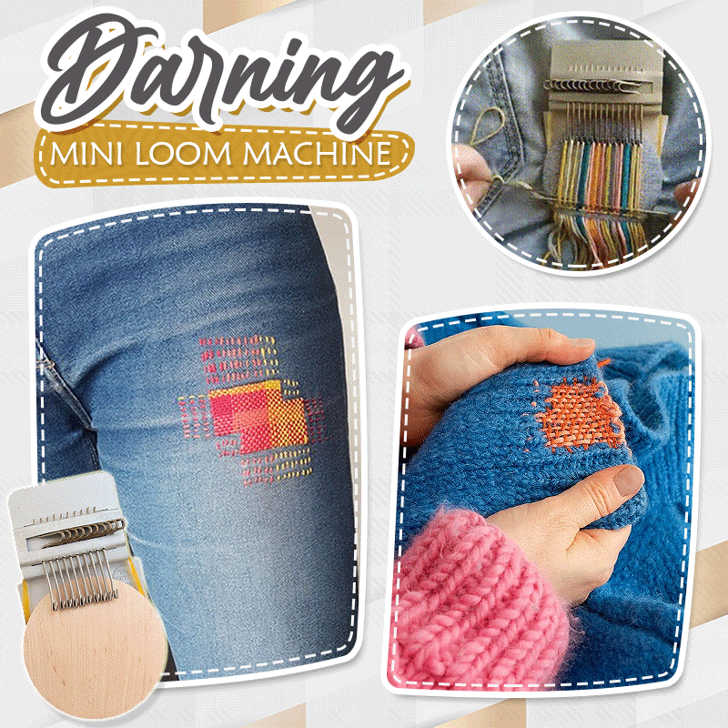 StitchCraft Mini Loom - Erwecke deine Kleidung sofort mit atemberaubender, entspannter Kreativität zu neuem Leben | ribuella