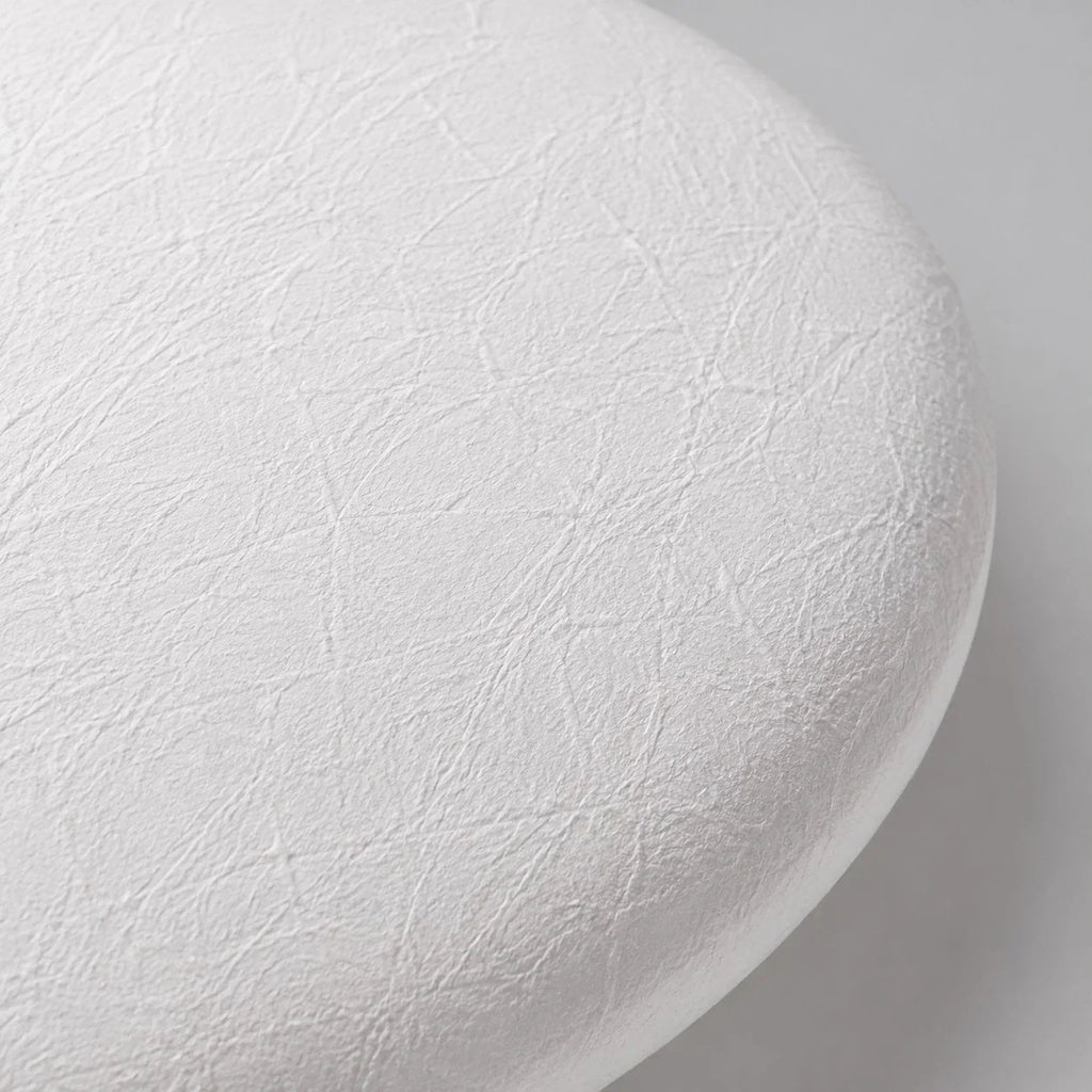 Round LED Ceiling Light French Cream Flush Mount Design