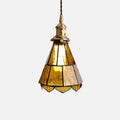 French Country Amber Rippled Glass Wall Fixture Finished In Warm Brass Hardware