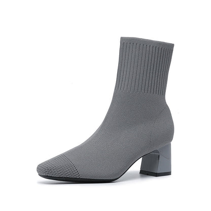 Bottines Chaussettes à Talons