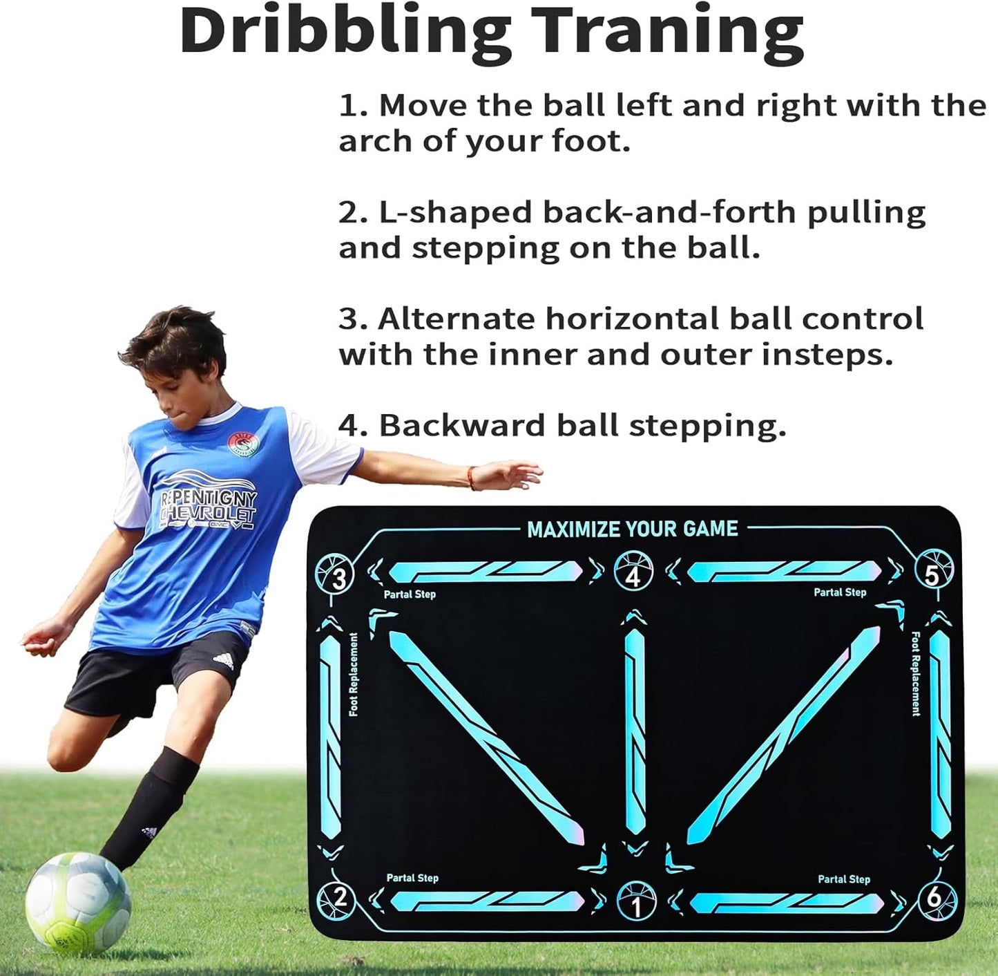 Training Mat for Soccer Skills Development – Ball Control & Speed | ribuella