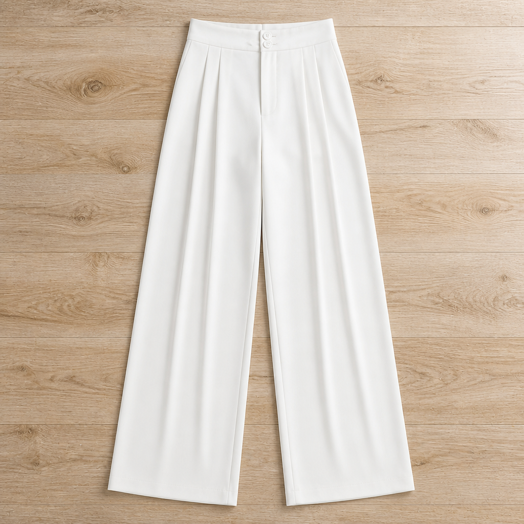 VelaCurve – High-Waist Wide-Leg Plus Size Pants with Wrinkle-Free Stretch | ribuella