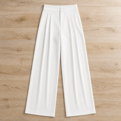 VelaCurve – High-Waist Wide-Leg Plus Size Pants with Wrinkle-Free Stretch | ribuella