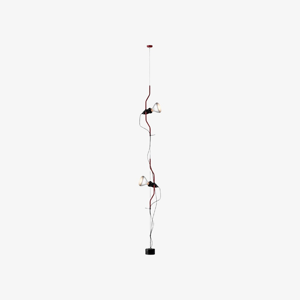 Fluxo N37 Minimalist Linear Ceiling Lamp Height Adjustable Multi Head Direct Illumination