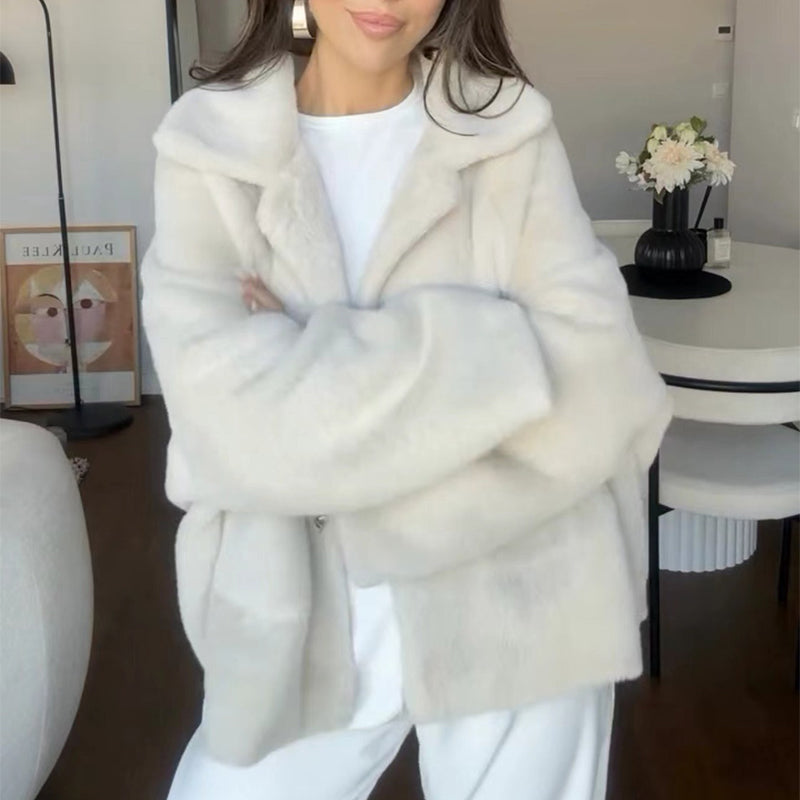 Veste Peluche Épurée