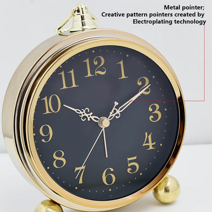 Timeless European-Style Silent Desk Clock for Peaceful Spaces | ribuella