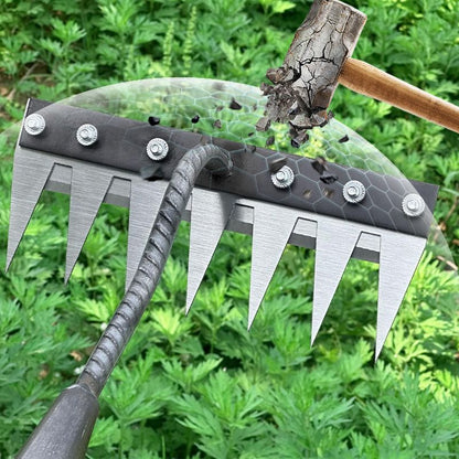 TerraEdge Carbon Steel Weed Rake | Effortless Power That Protects and Revives Your Garden | ribuella