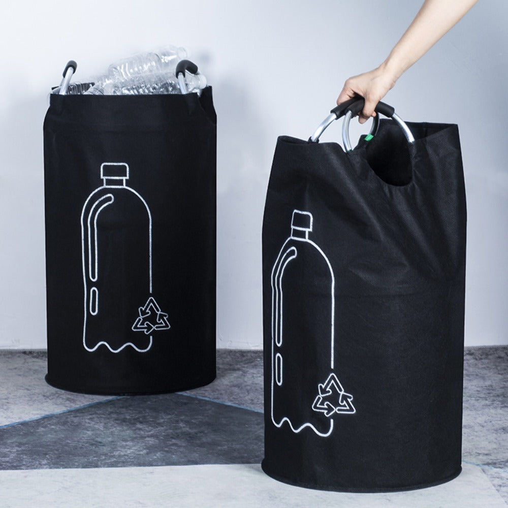 Reusable 82L Folding Storage Container Grip Handles For Bottles And Recyclables