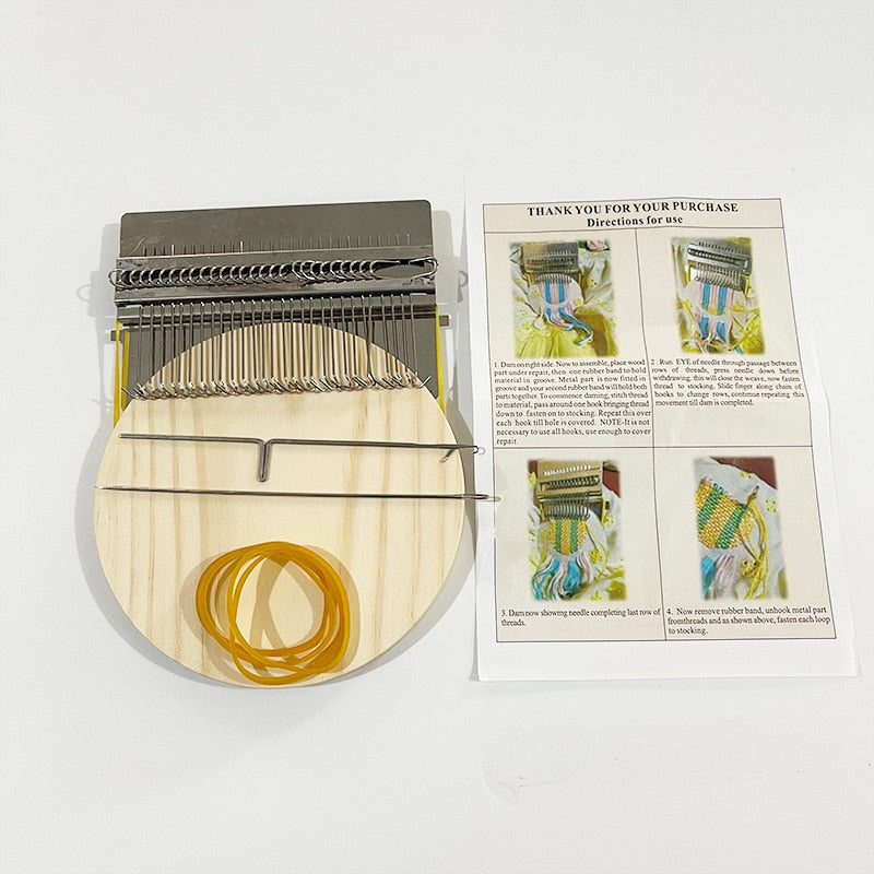 StitchCraft Mini Loom - Erwecke deine Kleidung sofort mit atemberaubender, entspannter Kreativität zu neuem Leben | ribuella