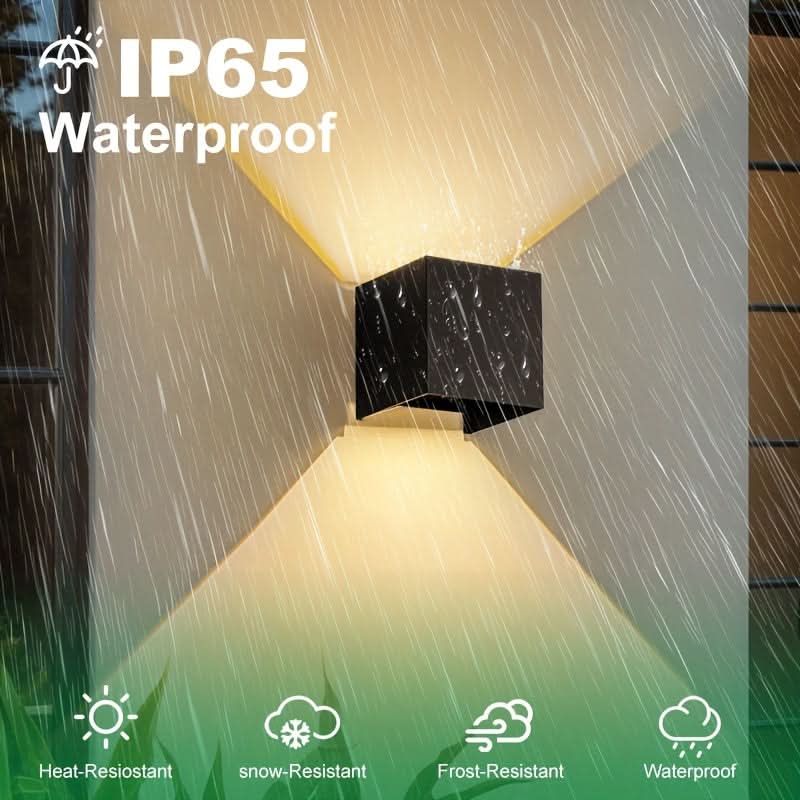 Lampă de perete pătrată pentru exterior - Design vertical și orizontal | ribuella
