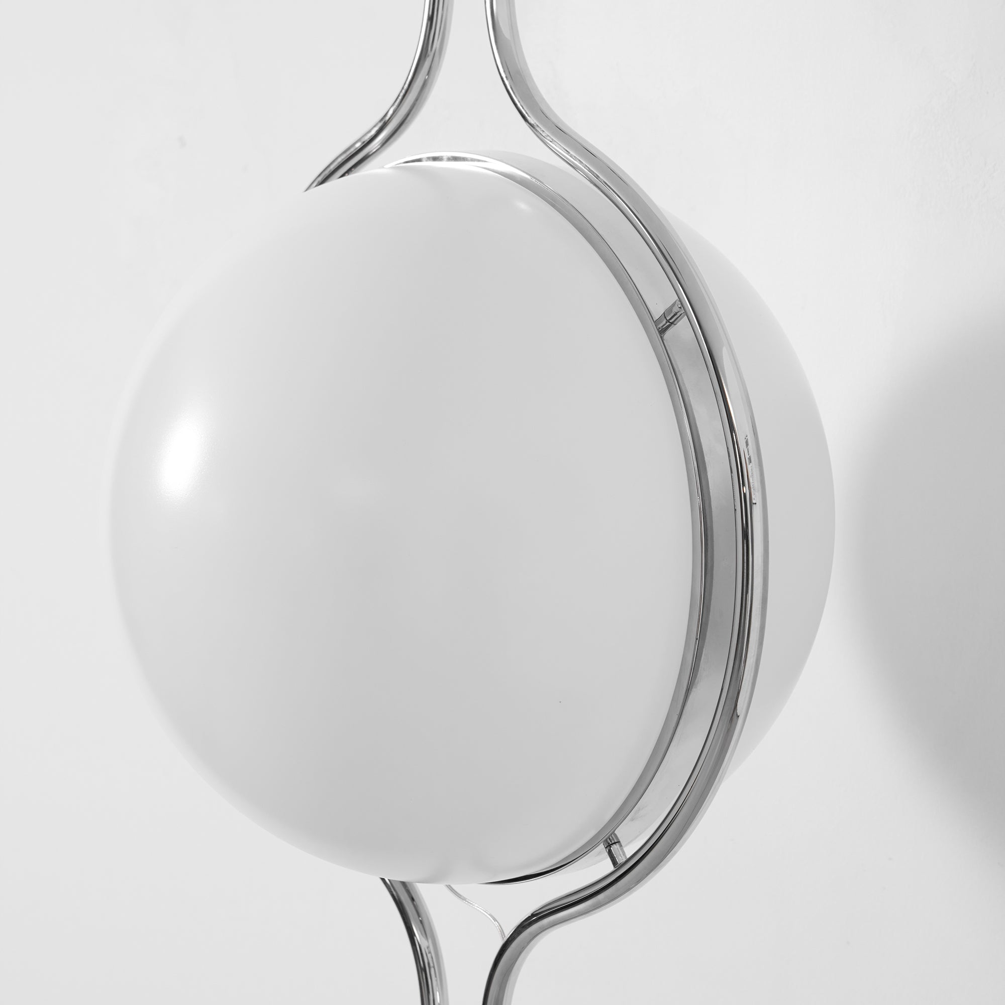 Garrault-Delord Dual Position Lamp, Ceiling Or Floor Stand, Contemporary Frame