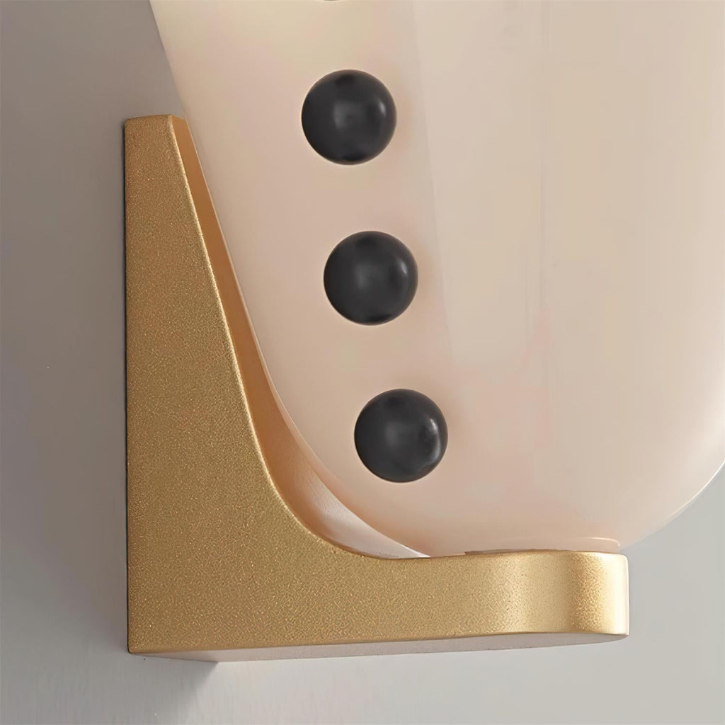 Gemma Asymmetrical Layered Shade Wall Lamp Sculptural Profile