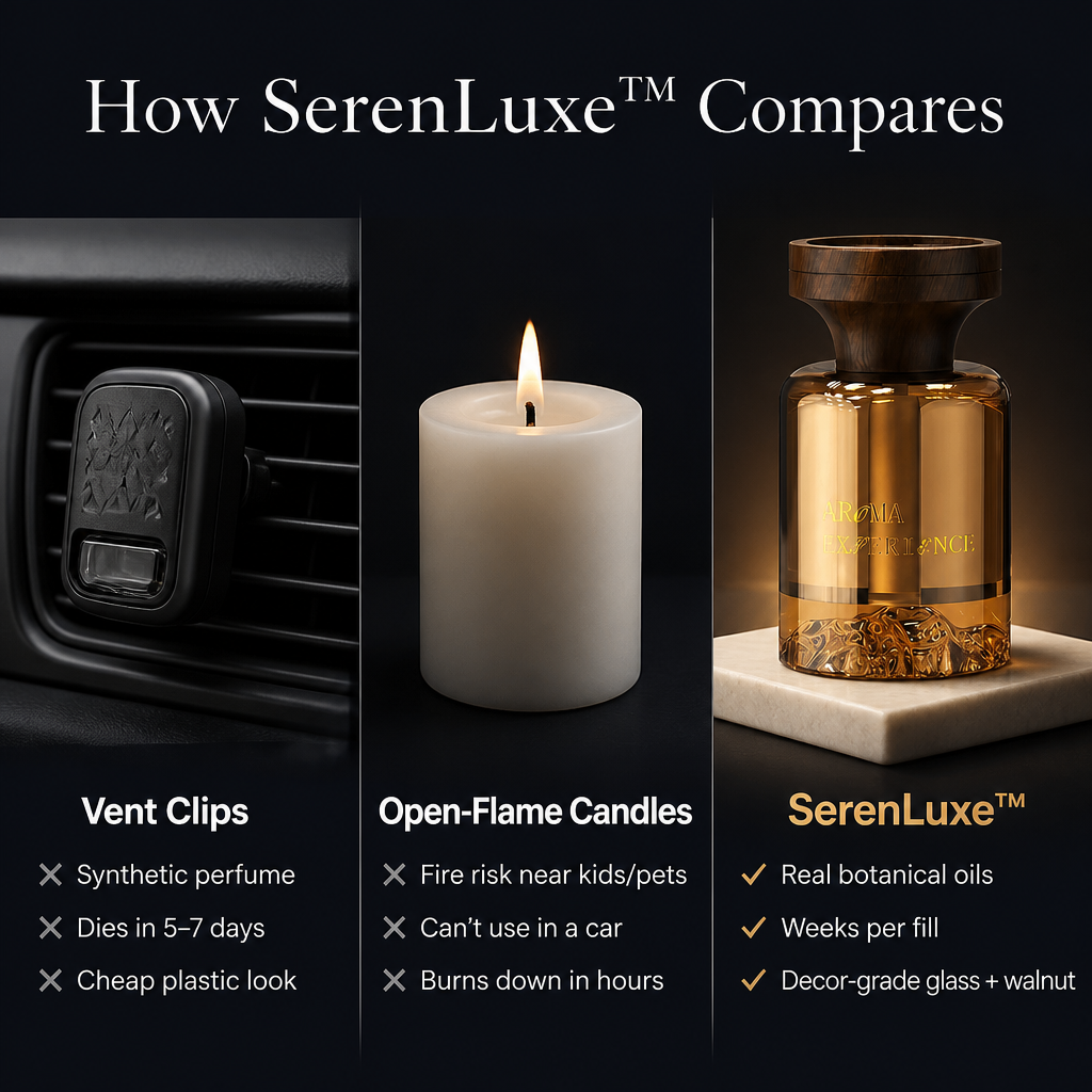 SerenLuxe | 本格的な植物由来の香りを車と家に取り入れ、数週間長持ち | ribuella