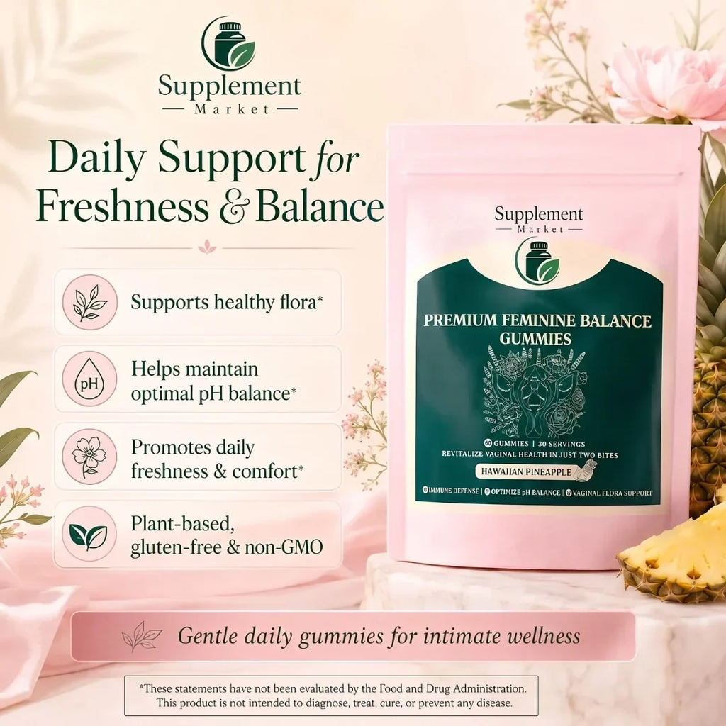 Caramelle gommose per l'equilibrio femminile – supporto quotidiano del pH, della flora e della freschezza