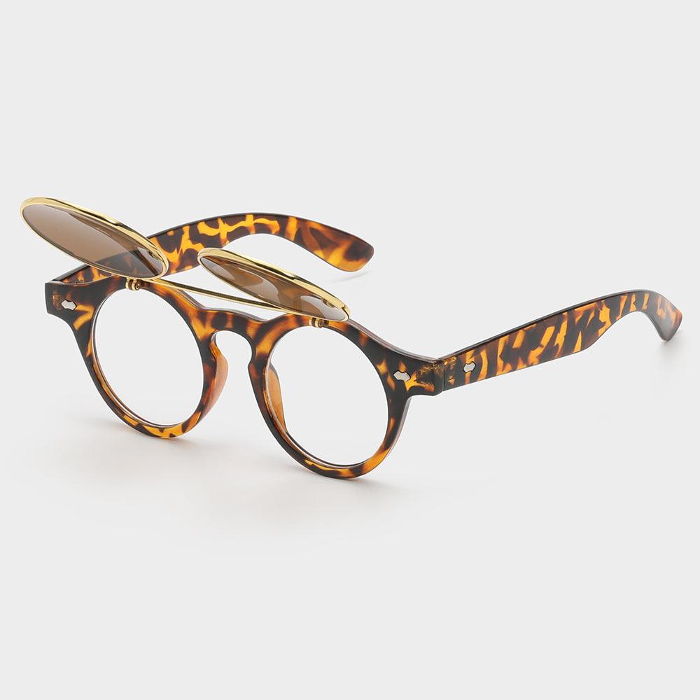Dual Lens Flip-Up Sunglasses, Tinted and Clear Lenses