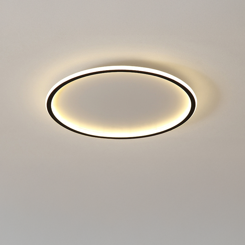 Round Dimmable LED Ceiling Light Modern Flush Mount Ring Fixture