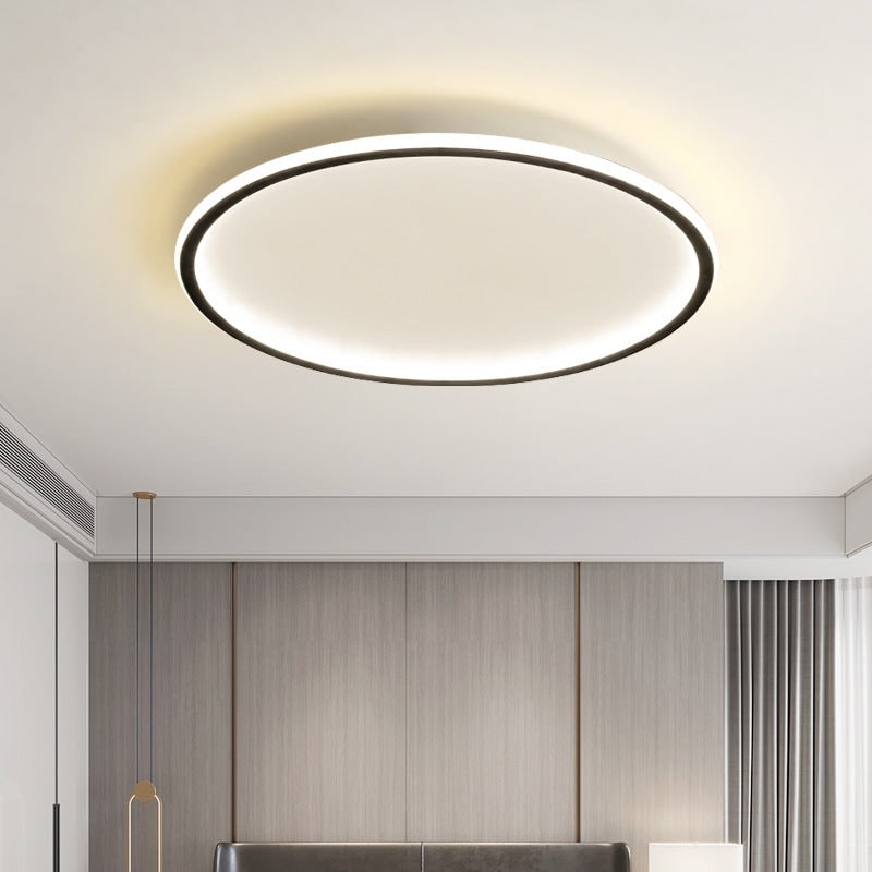 Round Dimmable LED Ceiling Light Modern Flush Mount Ring Fixture