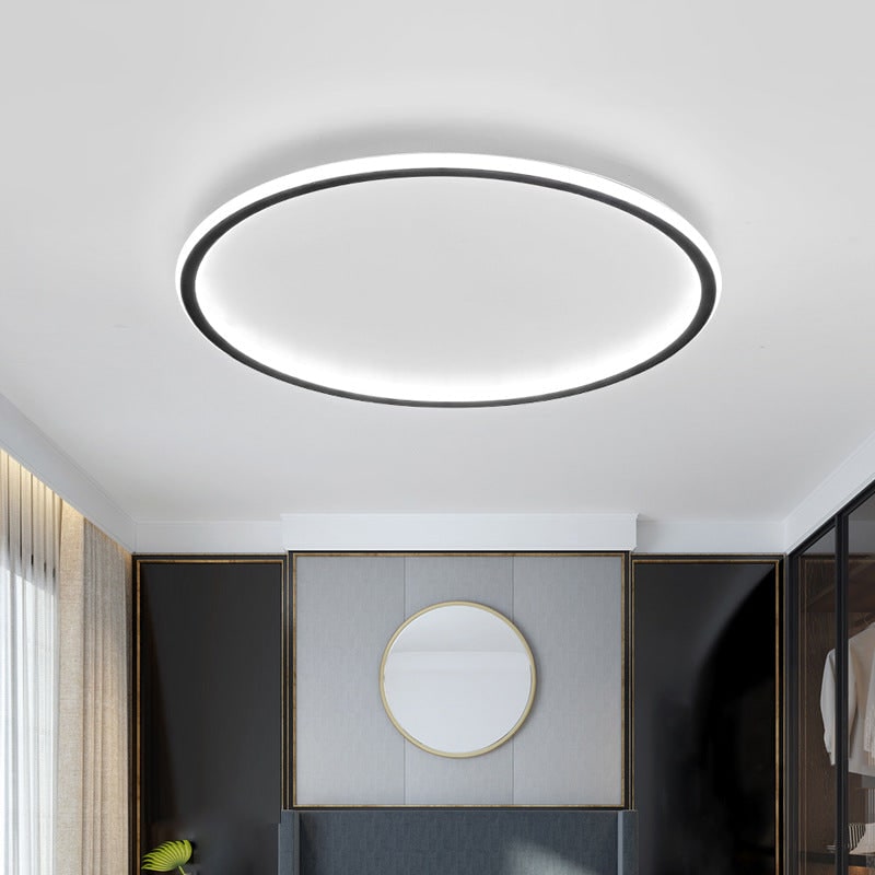 Round Dimmable LED Ceiling Light Modern Flush Mount Ring Fixture