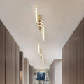Linear LED Ceiling Light, Flush Mount, Dimmable Remote Control