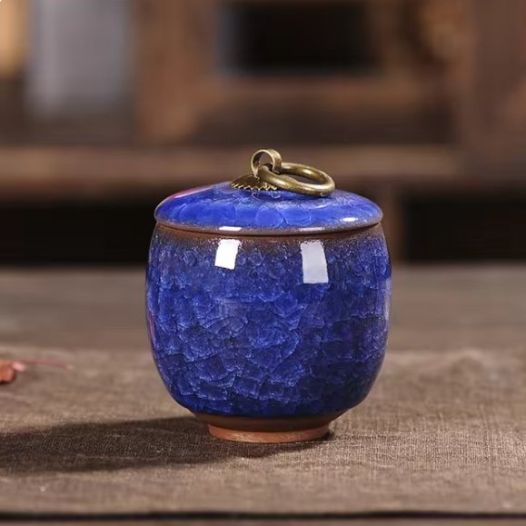 FureverRest Handmade Ceramic Keepsake Pet Urn Memorial Vessel