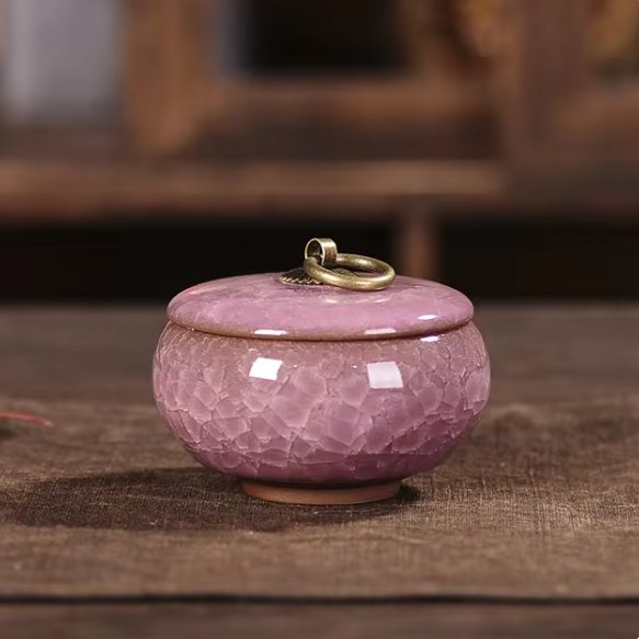 FureverRest Handmade Ceramic Keepsake Pet Urn Memorial Vessel