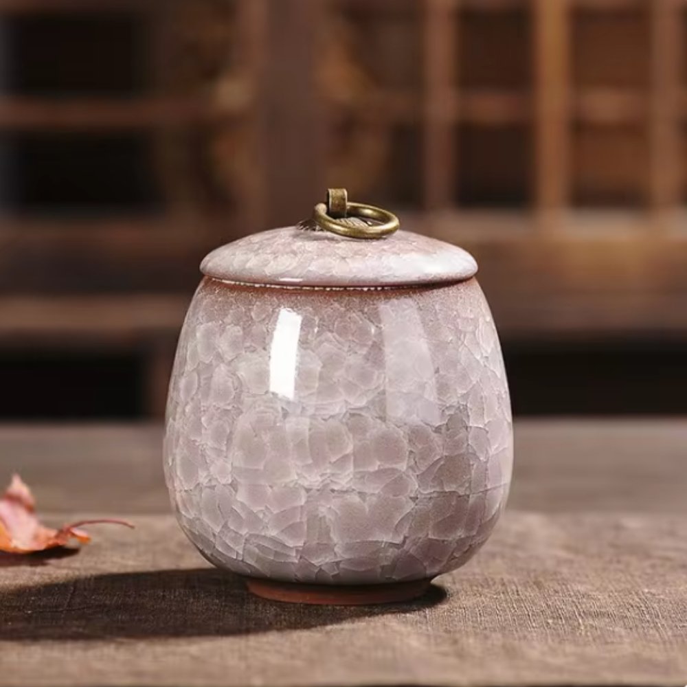 FureverRest Handmade Ceramic Keepsake Pet Urn Memorial Vessel