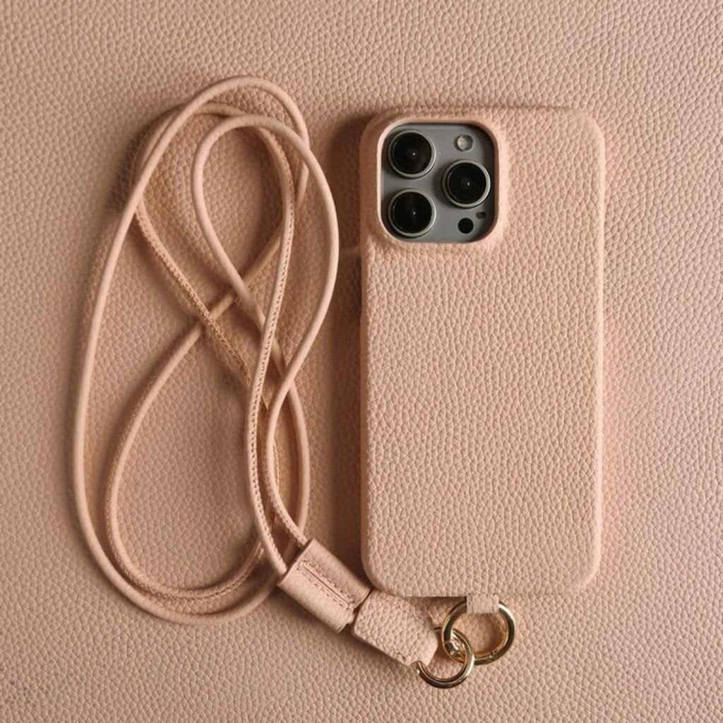 Genuine Leather Crossbody Phone Case With Hands Free Design